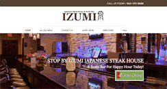 Desktop Screenshot of izumicuisine.com
